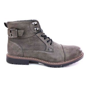 River Island Men's Brockton Dark Grey Lace Up Boots UK 11 US 12